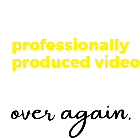 Best of all,you are left with a professionally produced video that you can use over and over again.